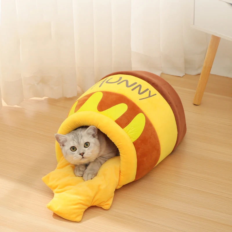 Comfy Honey Pot Pet Plush Bed